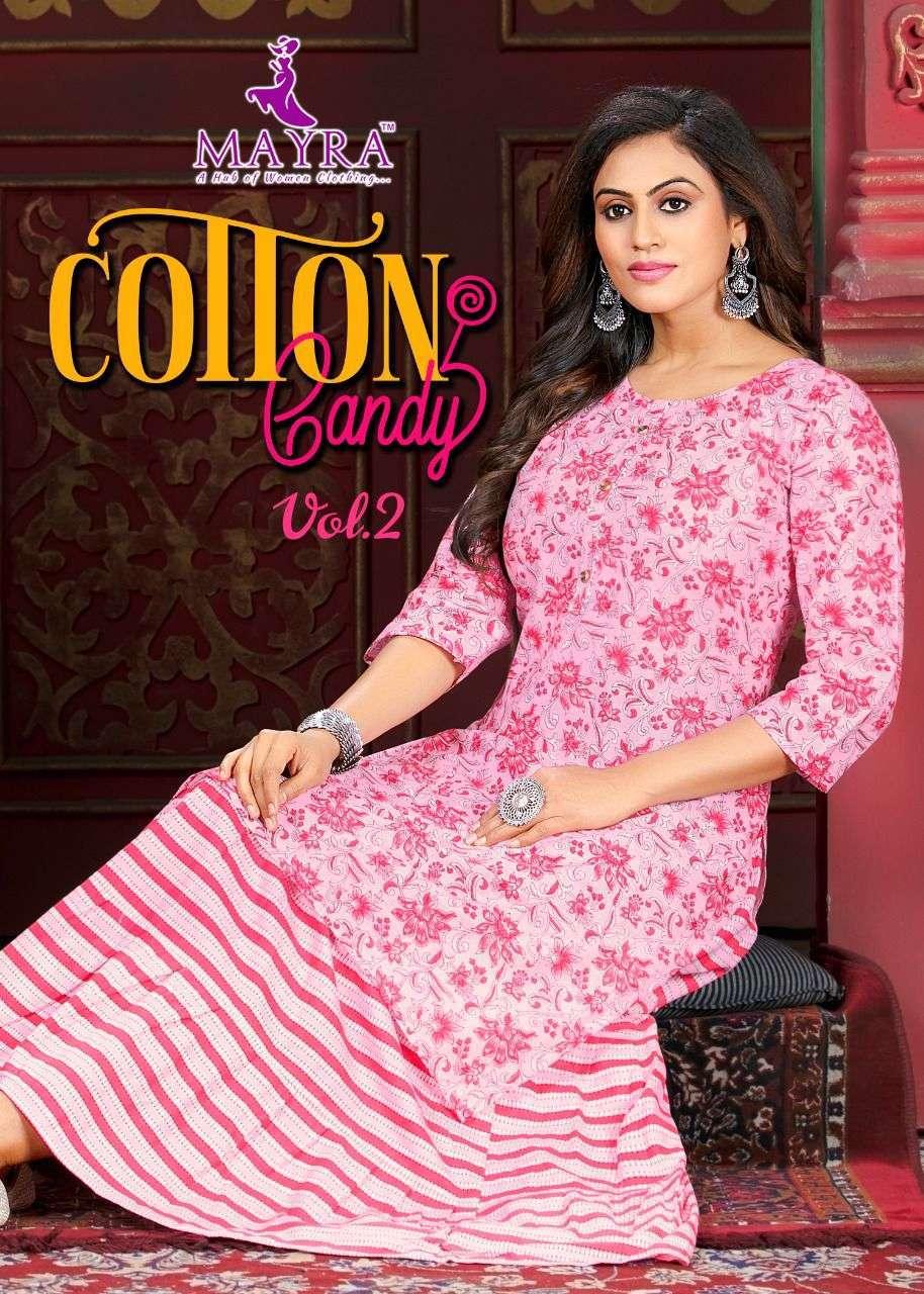 mayra cotton candy vol 4 series 71001-71006 pure cambric kurti