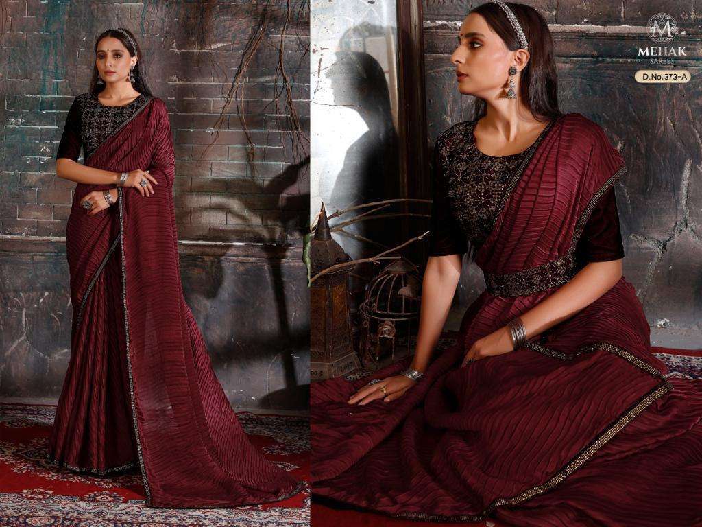 mehak sarees satarangi series 381 embroidery saree