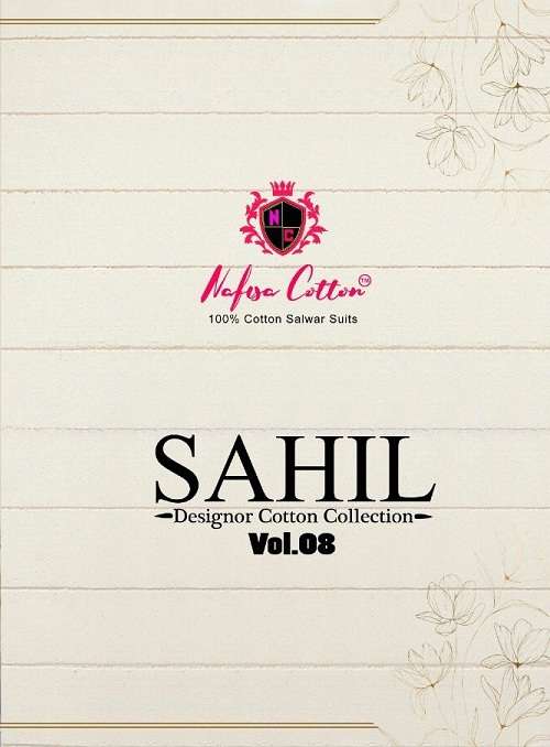 Nafisa Sahil Vol-8 series 8001-8006 pure cotton suit