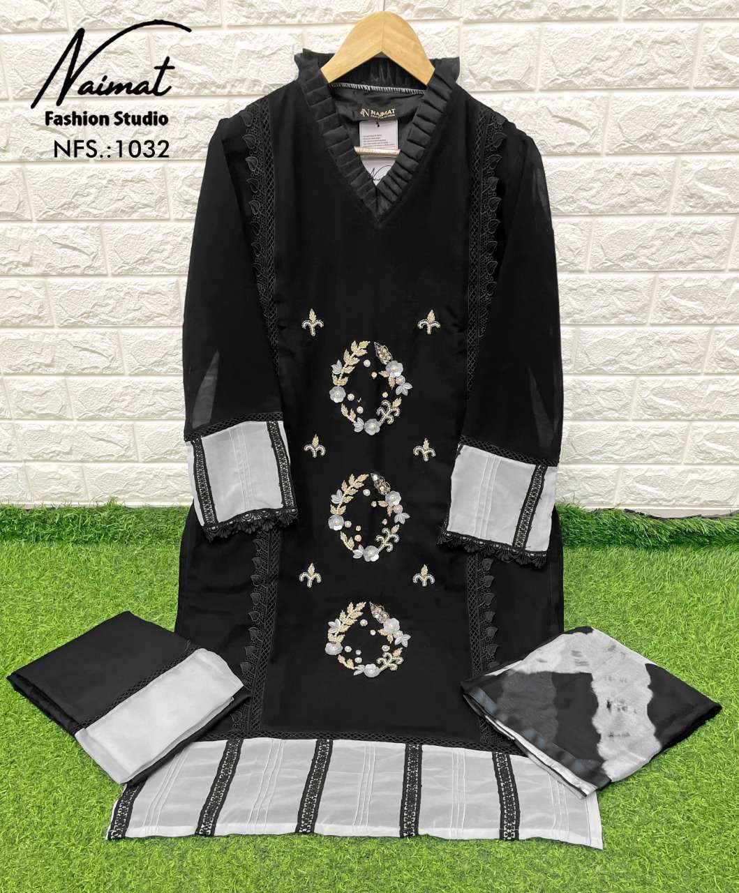 naimat fashion studio nfs 1032 pure georgette readymade suit