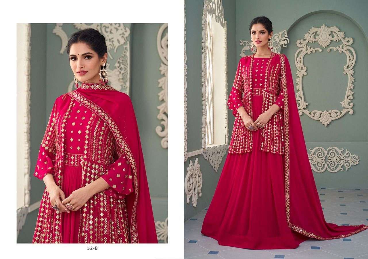 NAKSH COLOUR PLUS VOL 2 DESIGNER HEAVY REAL GEORGETTE SUIT 