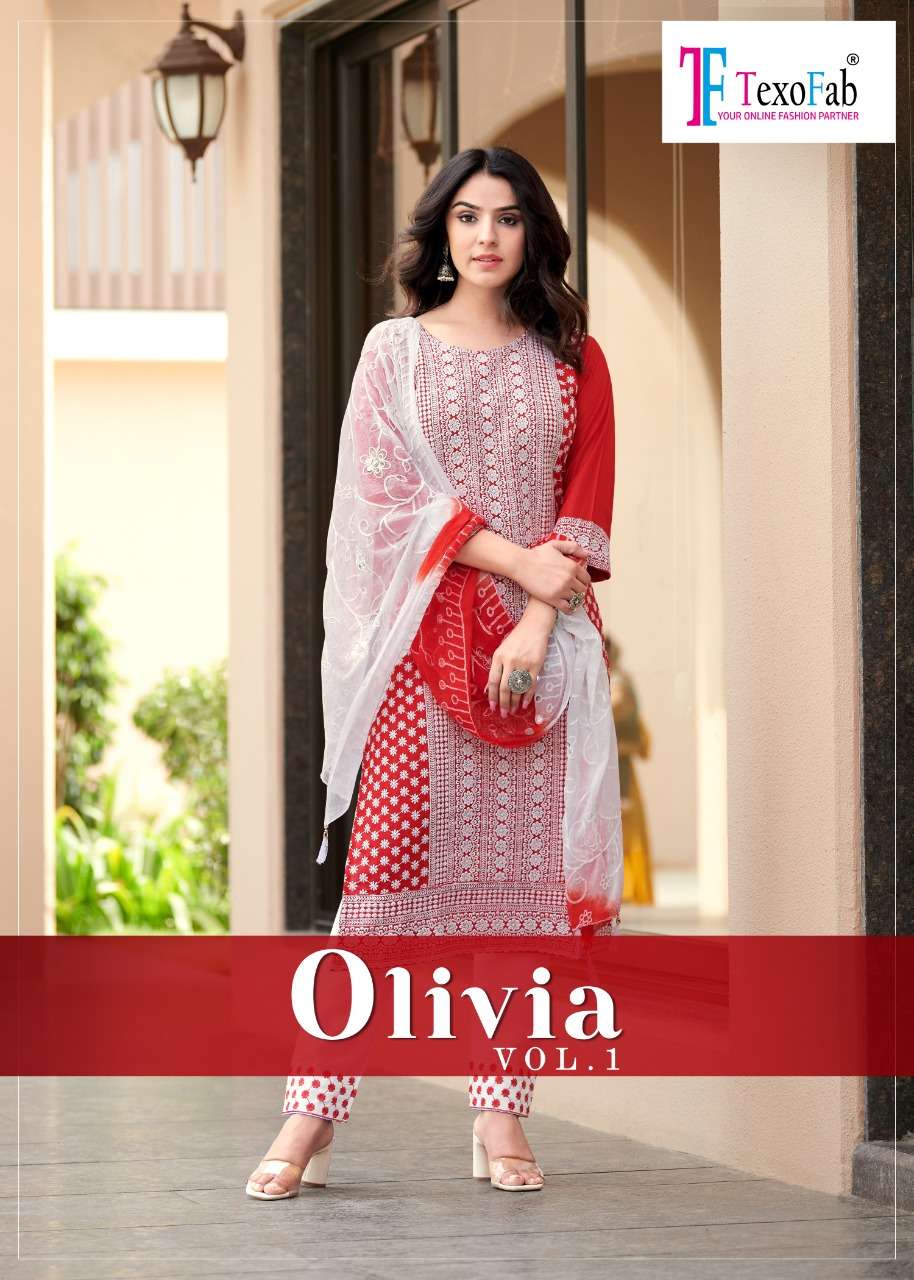 Olivia vol 1 series 1001-1004 rayon readymade suit 