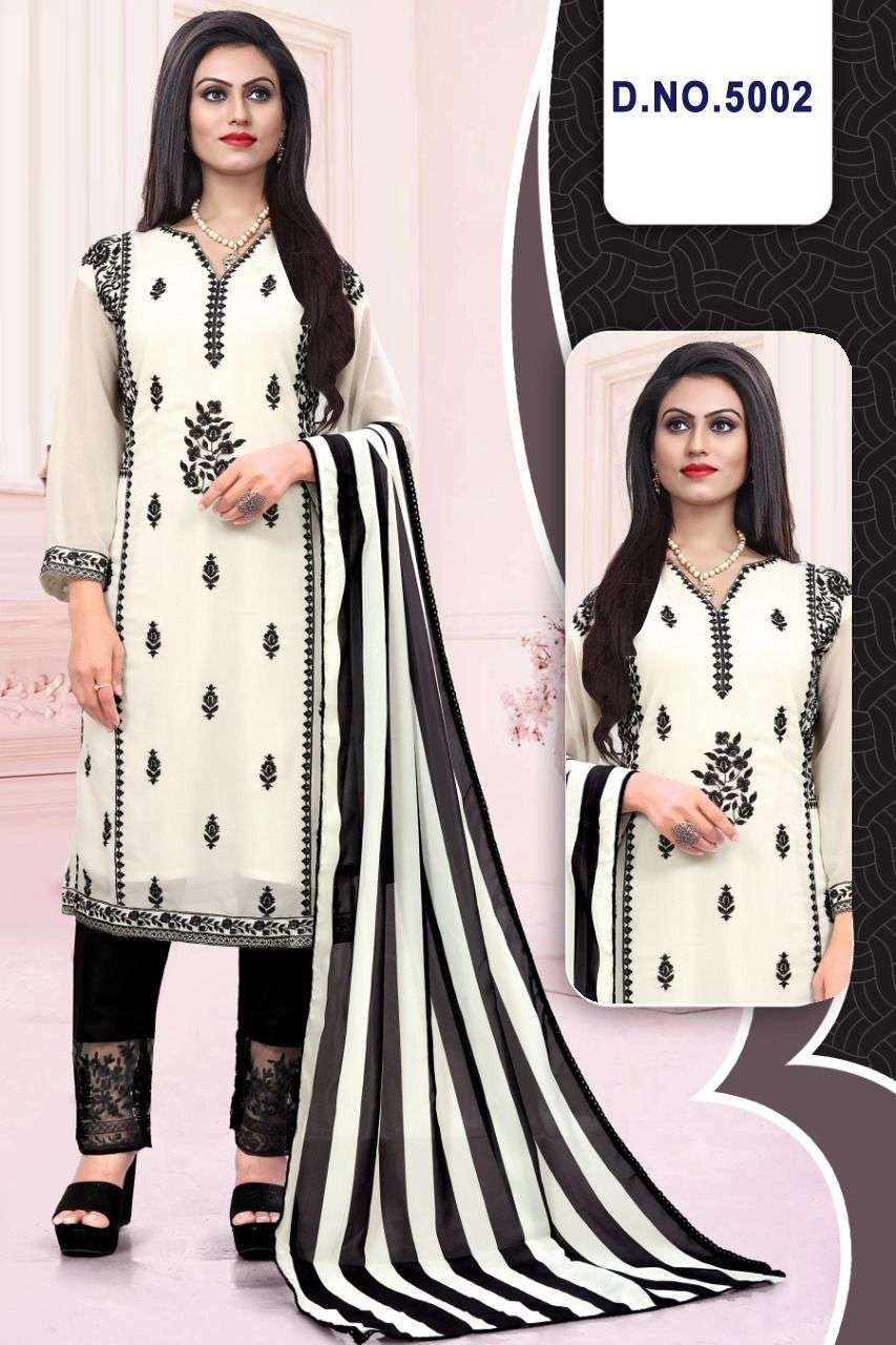 PRET COLLECTION 5002 DESIGNER FAUX GEORGETTE SUIT 