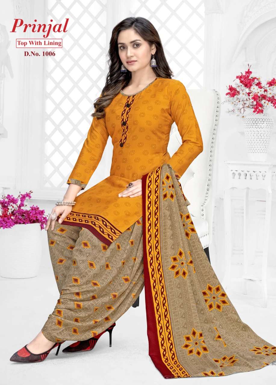 Prinjal Readymade Suit Vol-1 With Lining pure soft cotton suit 