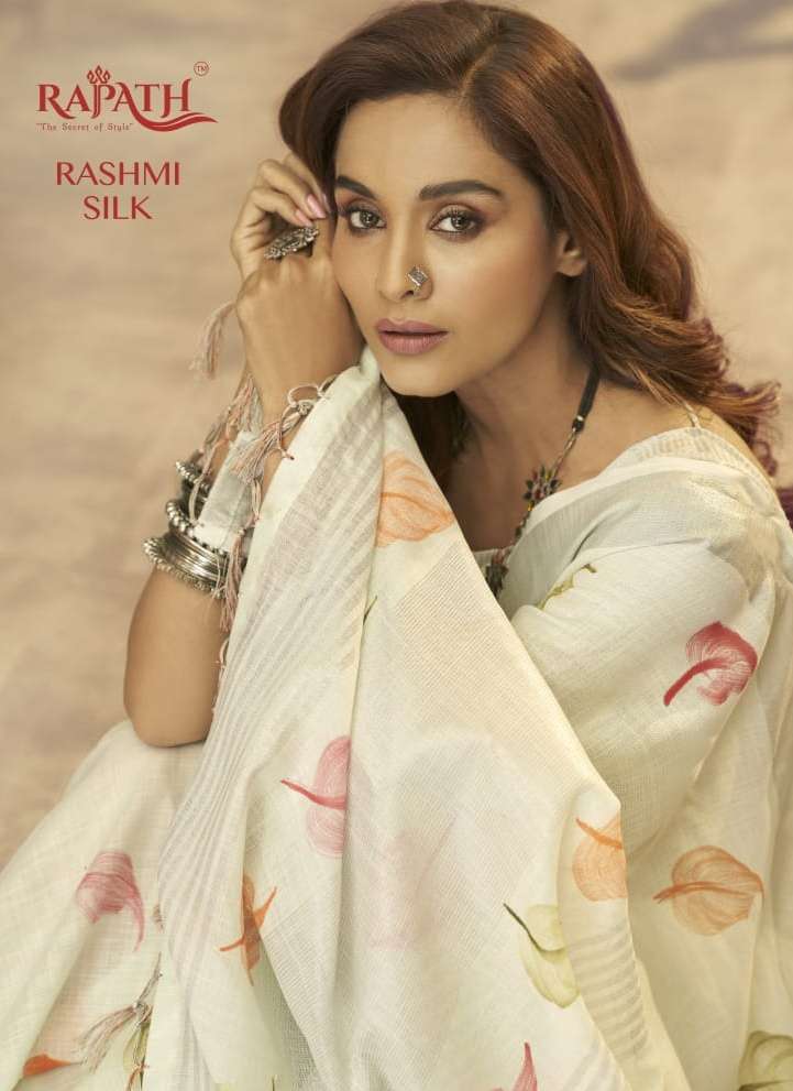 rajpath rashmi silk series 41001-41006 soft linen silk saree