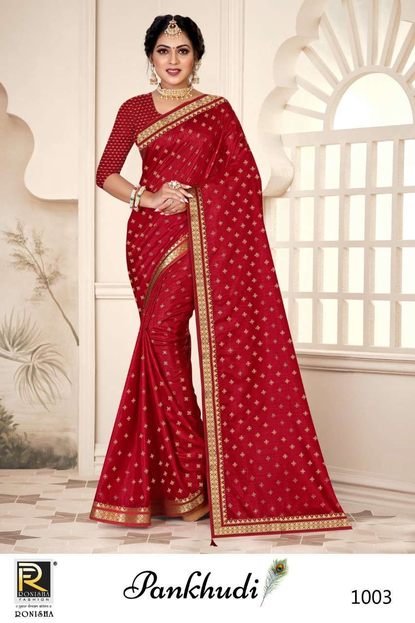 ranjna saree pankhudi series 1001-1008 kumari silk saree