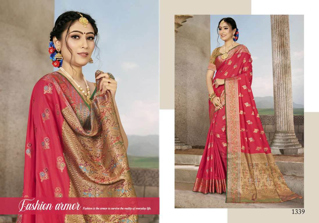 riwazo anushka series 1339-1344 banarasi silk saree