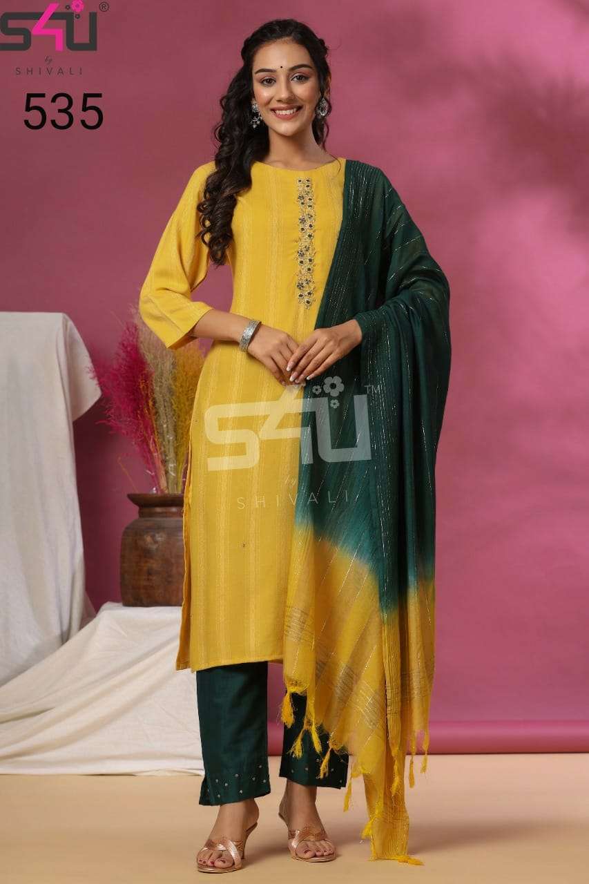 s4u 535 design combo set of readymade dress