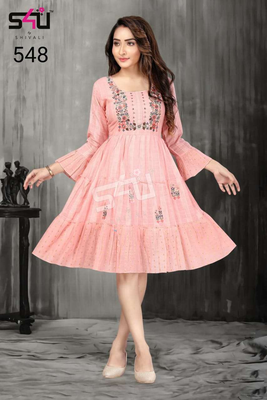 s4u 548 design combo set of fancy kurtis