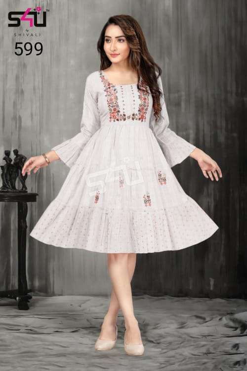 s4u 562 design beautiful short kurti combo set