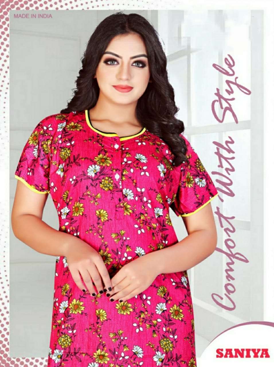 saniya cotton spun Night Gown Collection