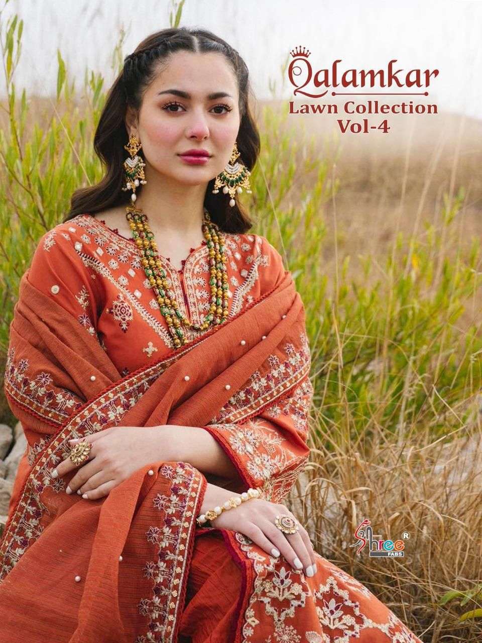 shree fabs qalamkar lawn collection vol 04 series 2246-2251 pure lawn cotton suit