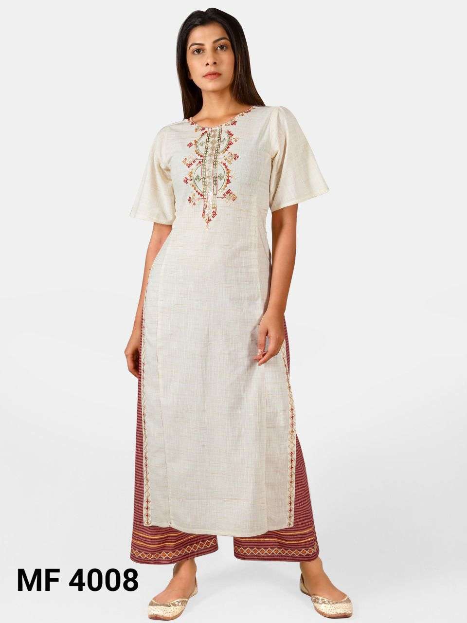 SUMMER DESIGNER PURE KHADI STRAIGHT KURTIS 