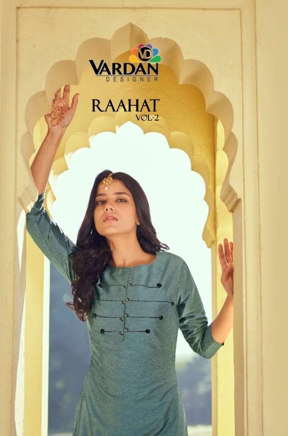 vardan raahat vol 2 series 6505-6508 roman silk kurti