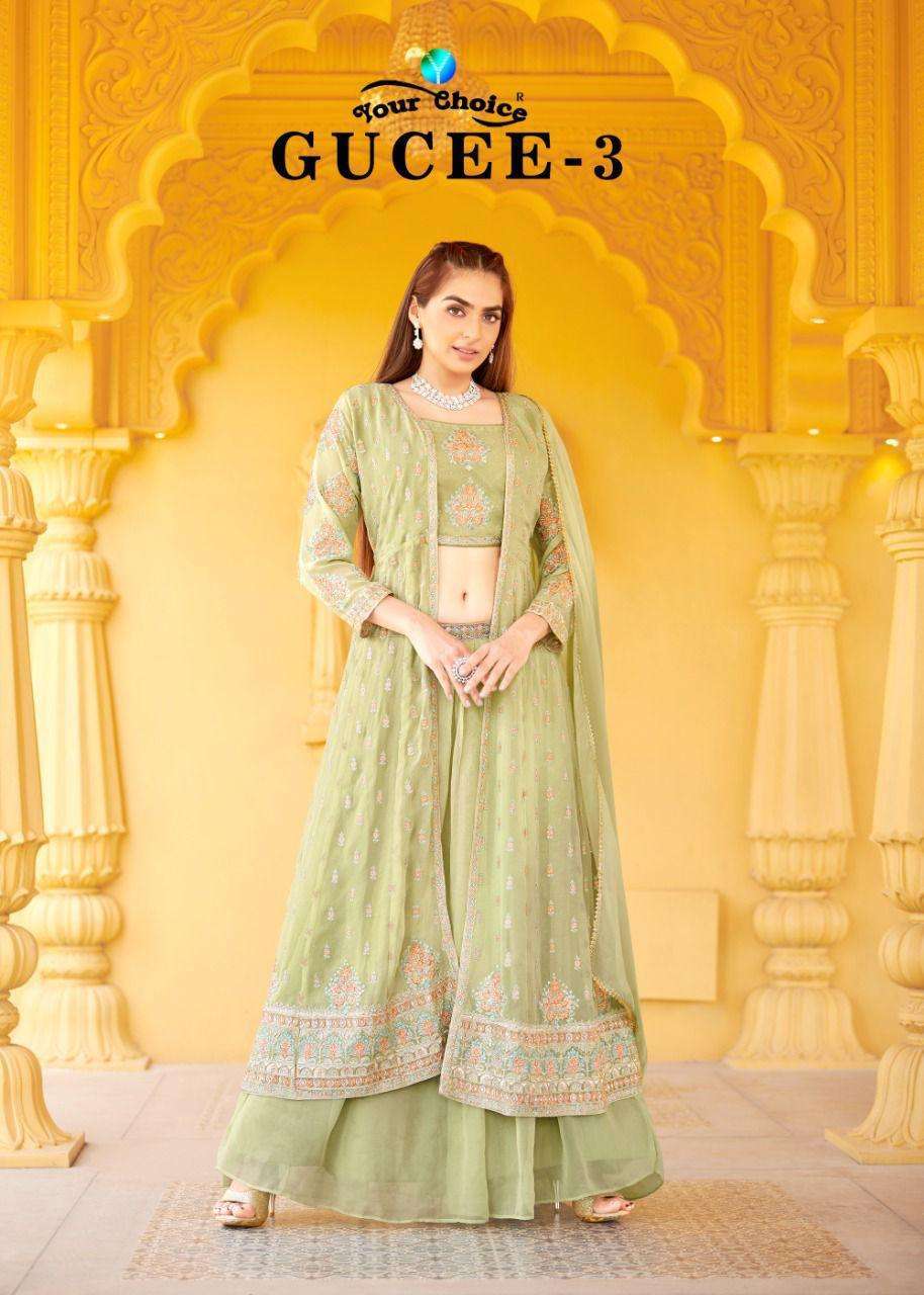 your choice gucee vol 3 series 4234-4238 blooming georgette suit