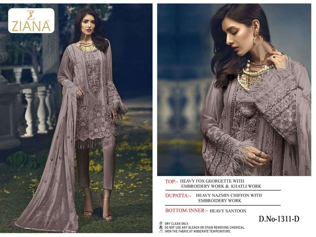 ziana 1311 design colours embroidery dress material