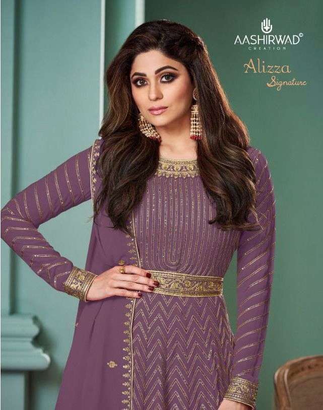 aashirwad alizza signature series 9274-9278 real georgette suit