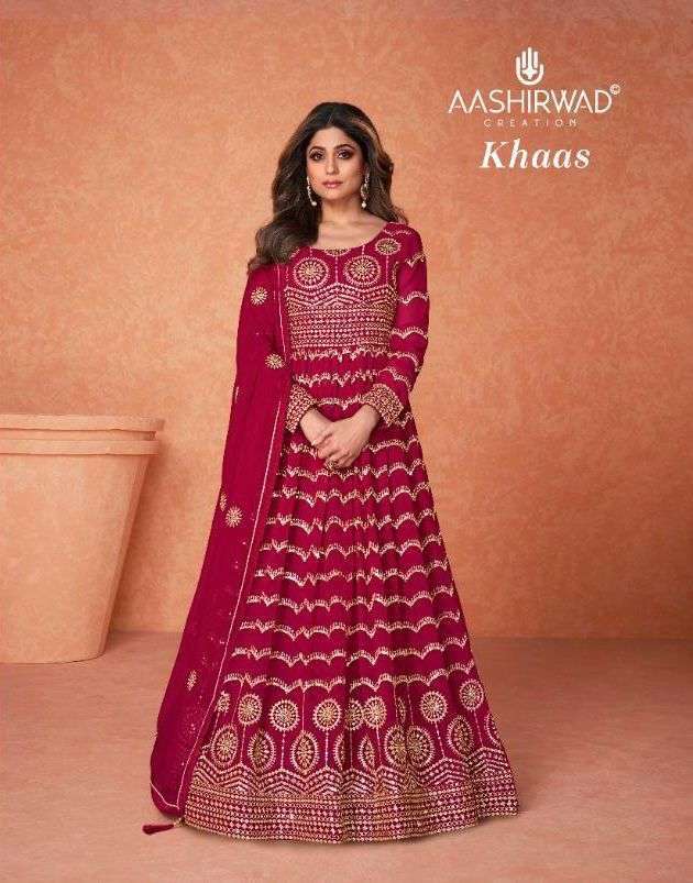 aashirwad khaas series 9215-9218 real georgette suit