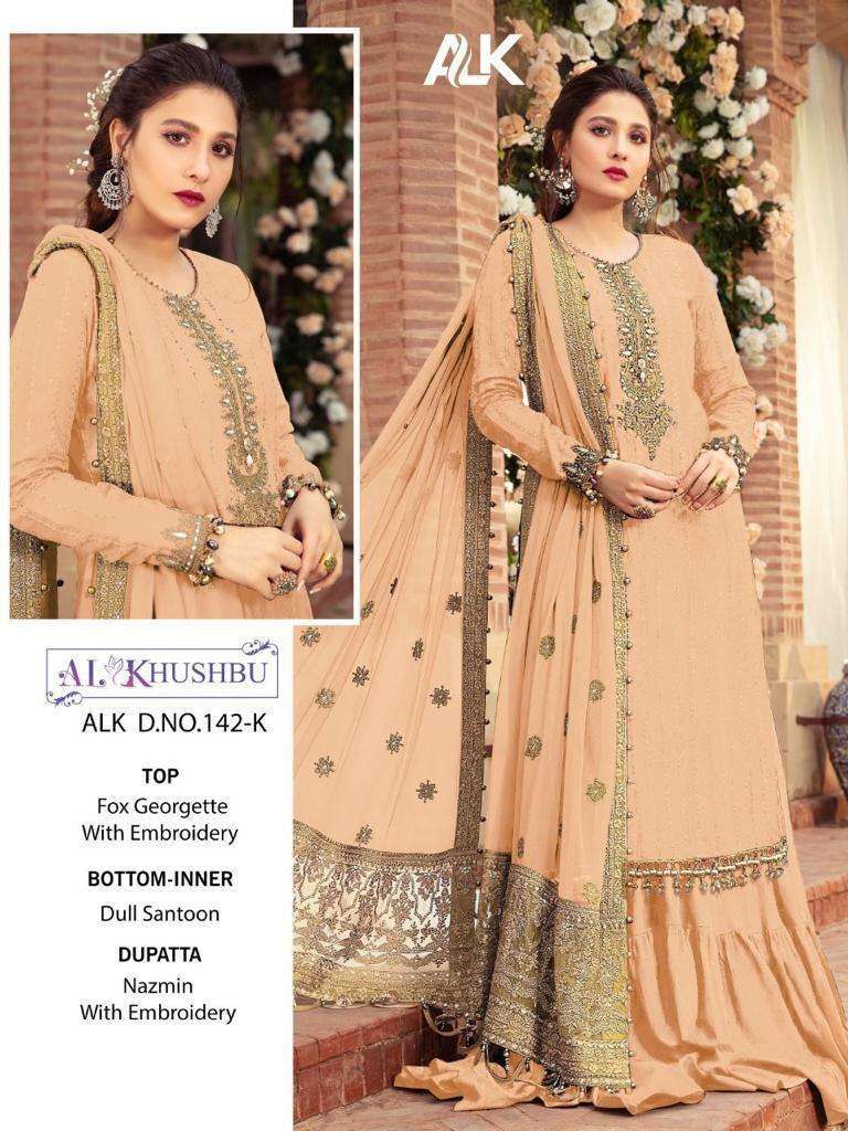 al khushbu 142 design faux georgette suit