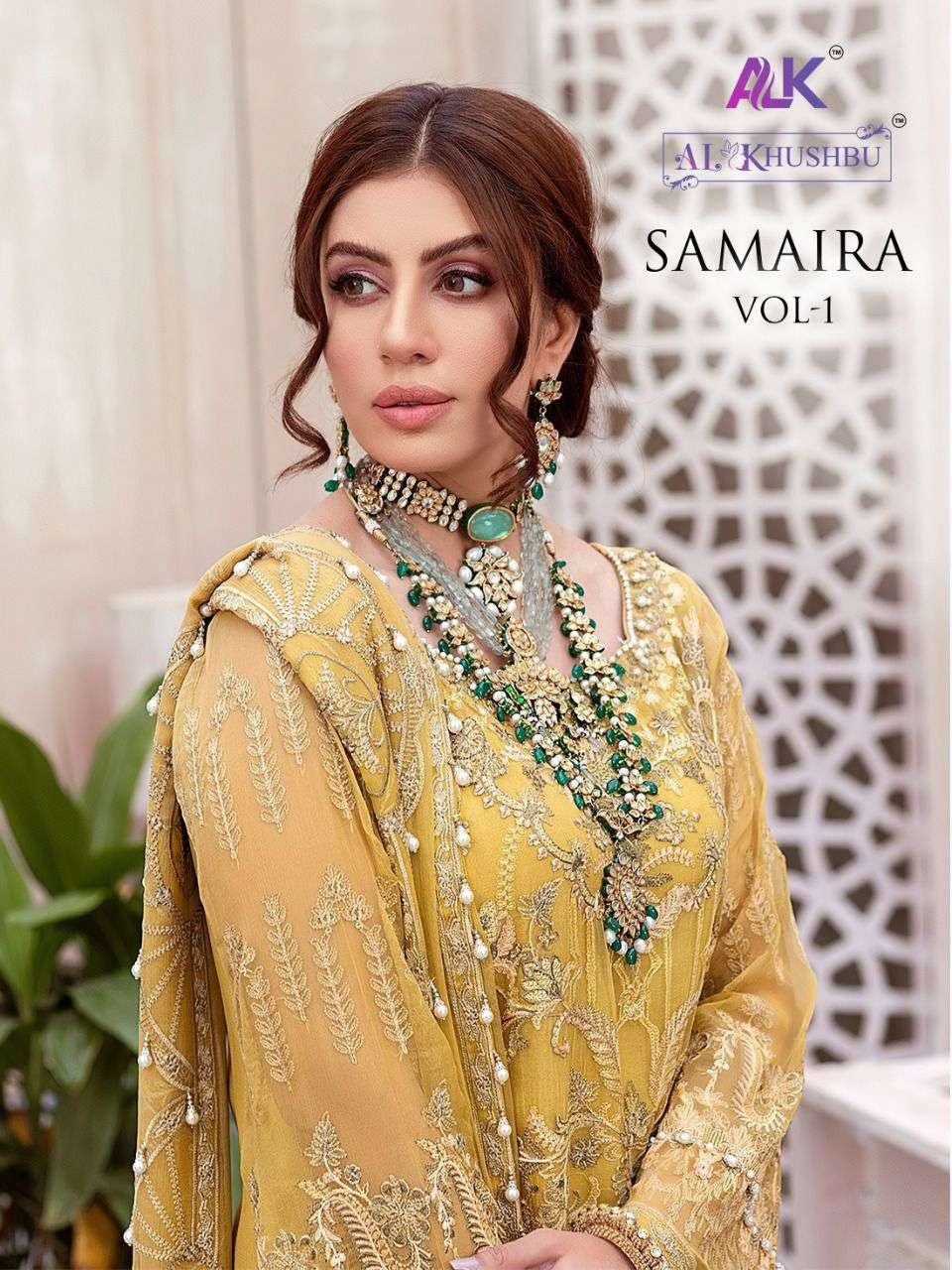 al khushbu samaira vol 1 series georgette embroidery suit