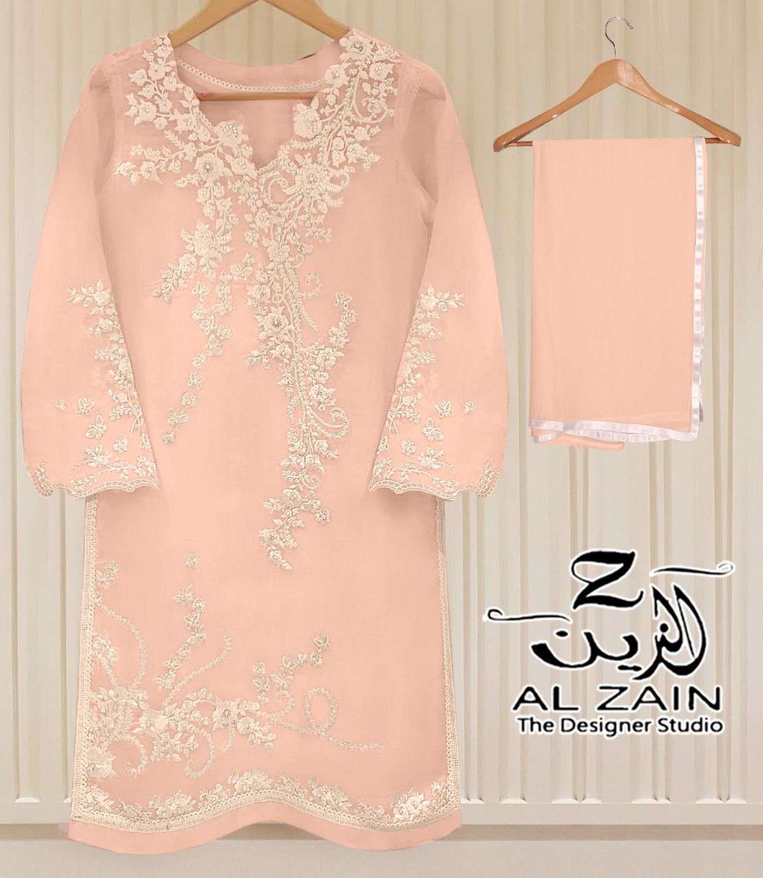 al zain 272704 faux georgette pakistani kurti 