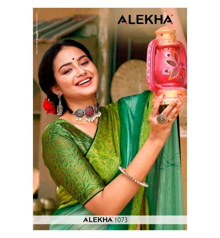 alekha 1073 vol 1 p/p signature saree with nylon pallu