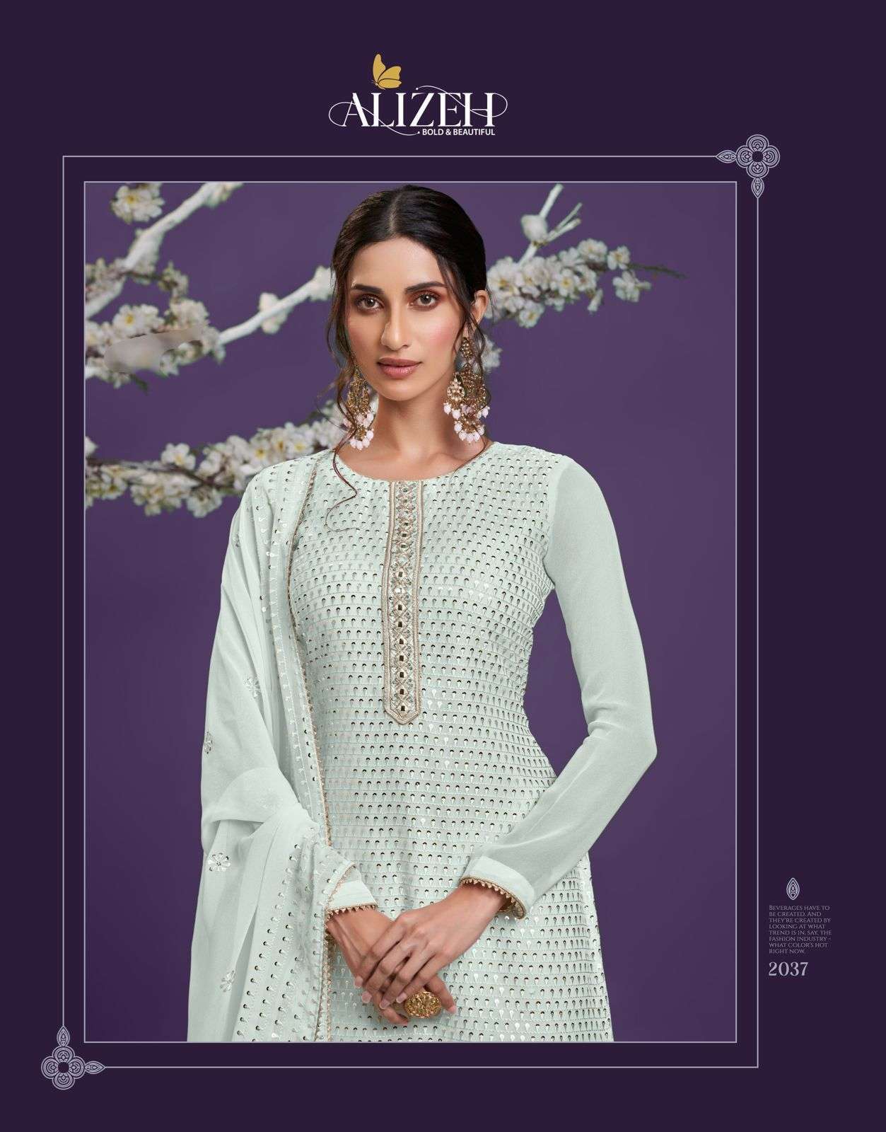 alizeh zaida vol 9 designer georgette salwar kameez