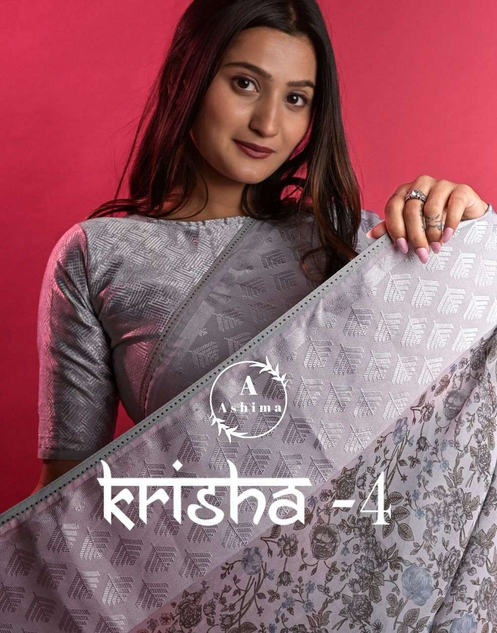 ashima krisha vol 4 series 4801-4808 georgette print saree