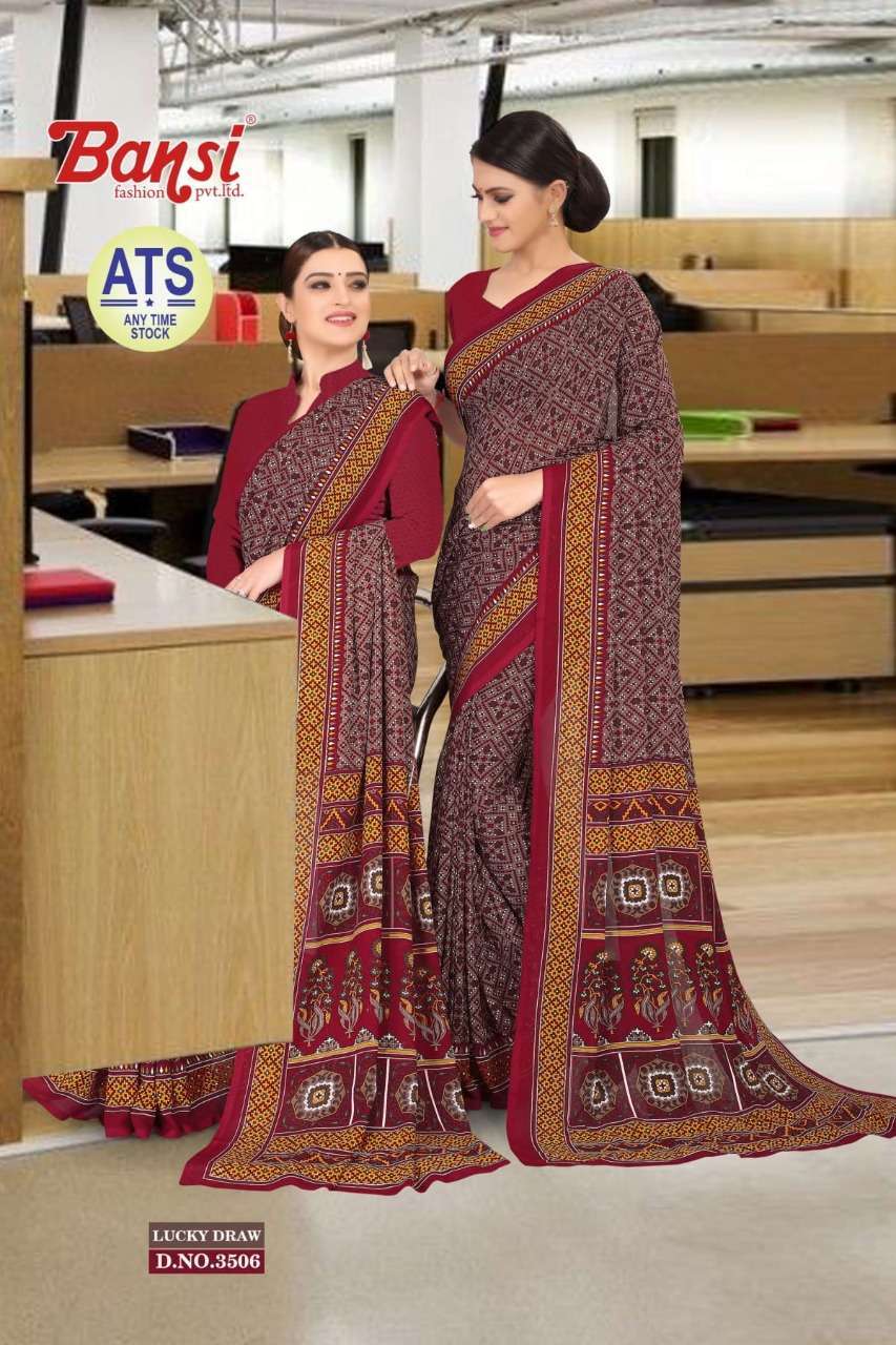 bansi ats lucky draw vol 31 renial uniform sarees collection