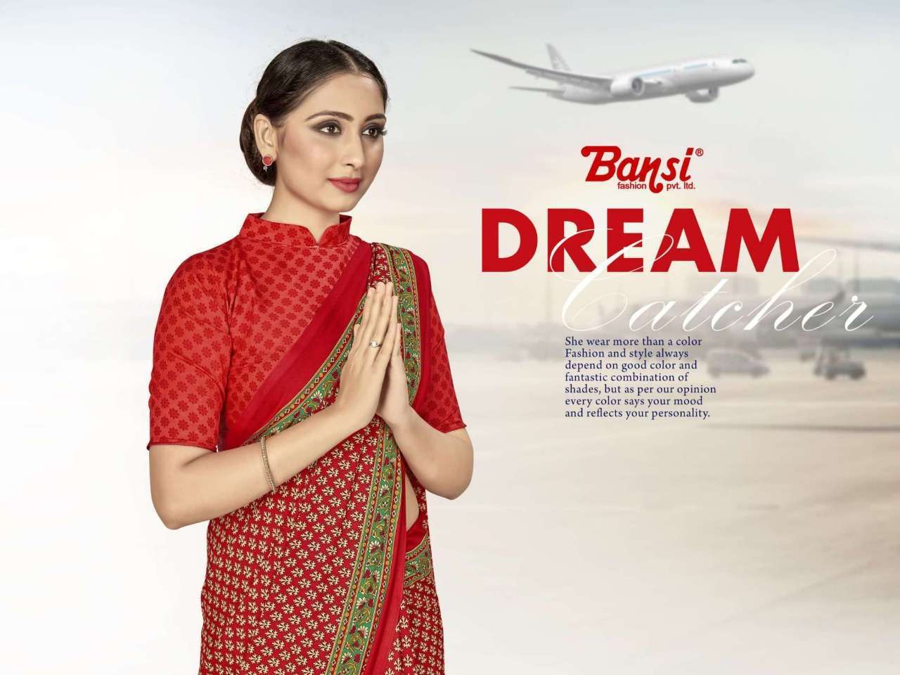 bansi uniform vol 41 one plus butter crape saree