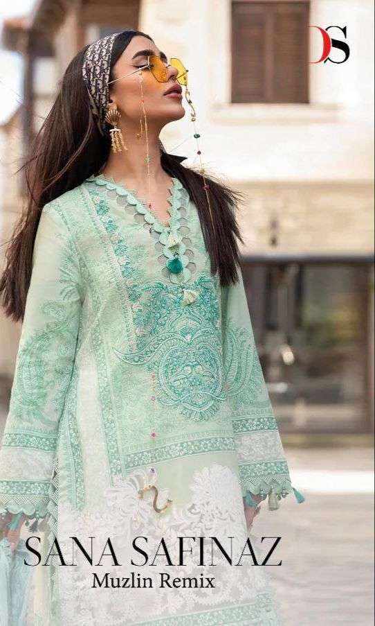 deepsy sana safinaz muzlin remix pure cotton suit