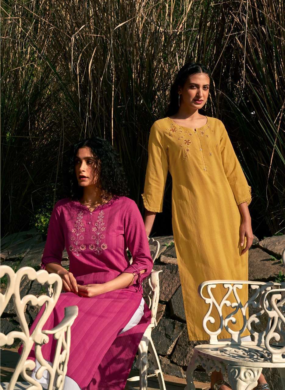 Four buttons kaaya series 1941-1946 pure cotton kurti