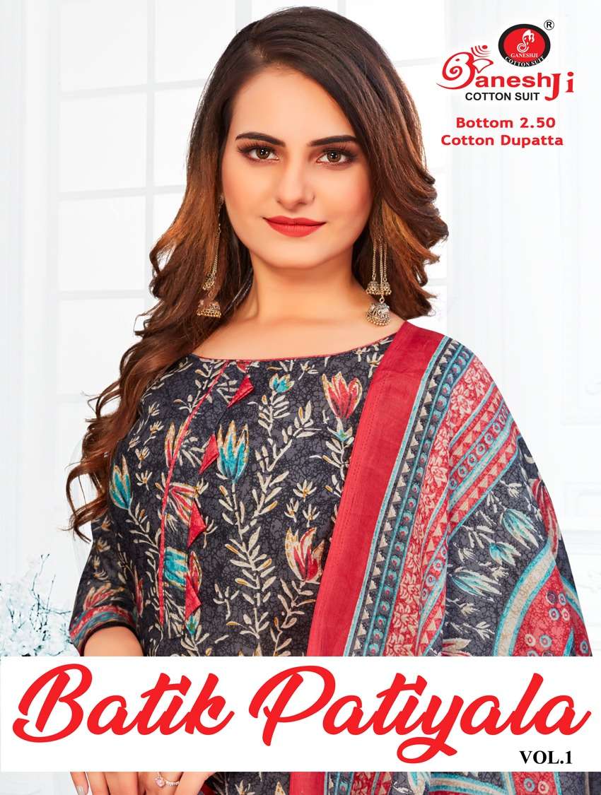 Ganeshji Batik Vol-1 series 1001-1010 pure cotton suit