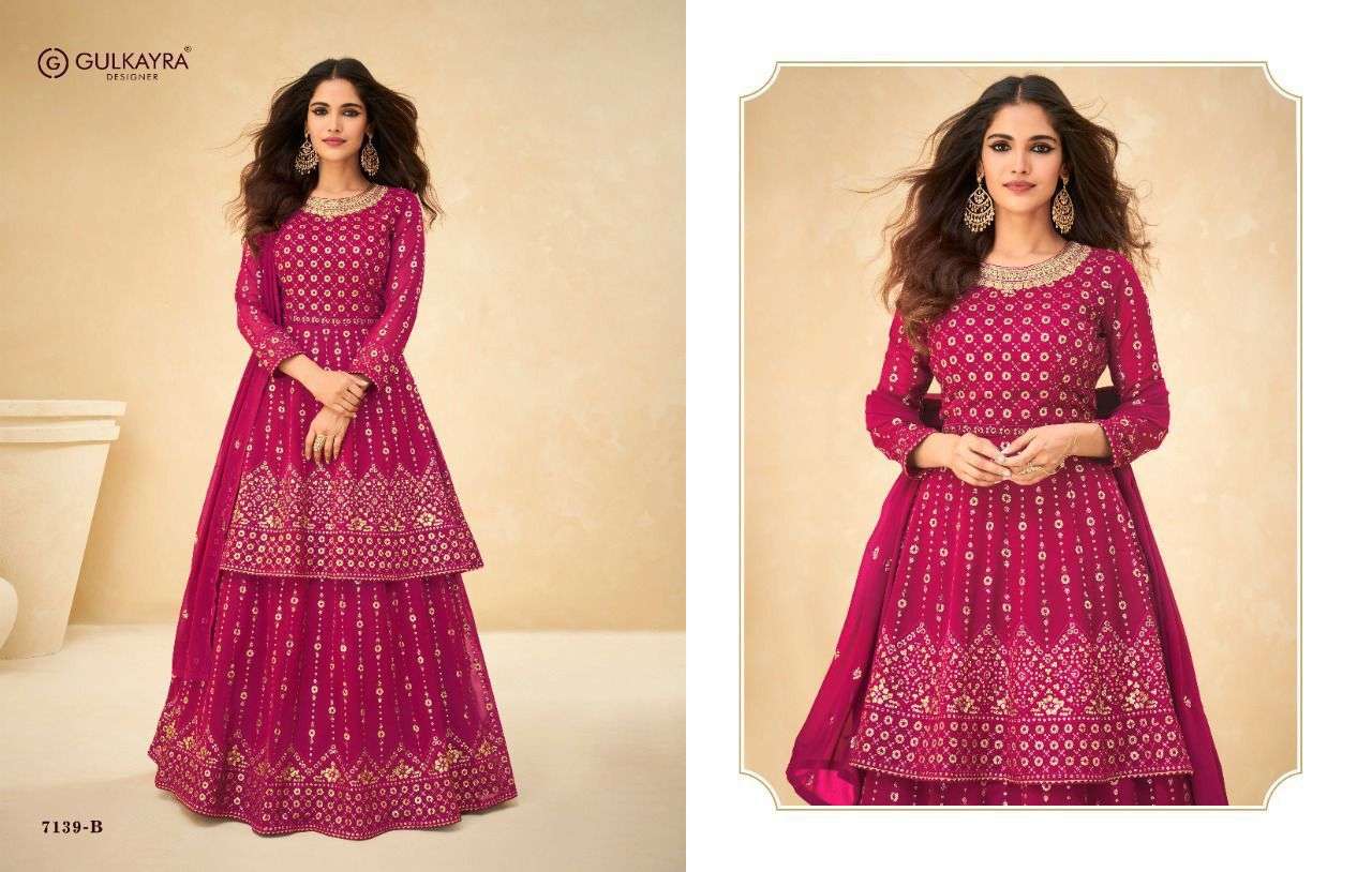 GULKAYRA CLASSIC DESIGNER REAL GEORGETTE SUIT 