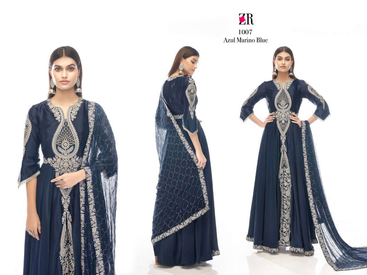 gulzar series 1007-1010 premium japanese satin suit 