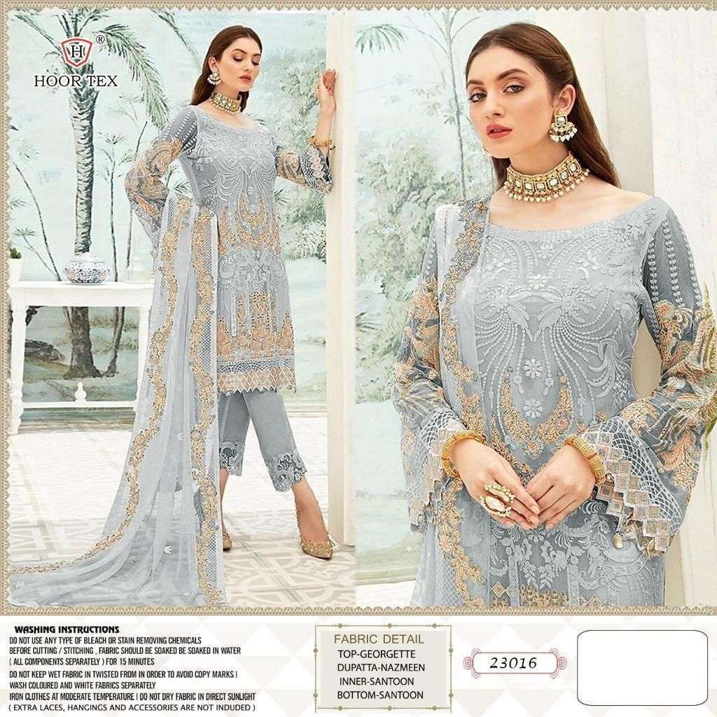 hoor tex 23016 design faux georgette suit 