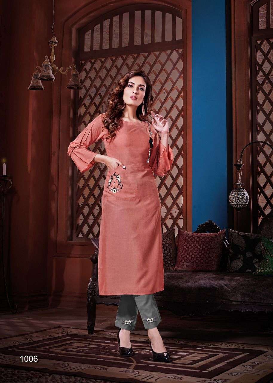 ICONIC DESIGNER RAYON FLEX KURTI 