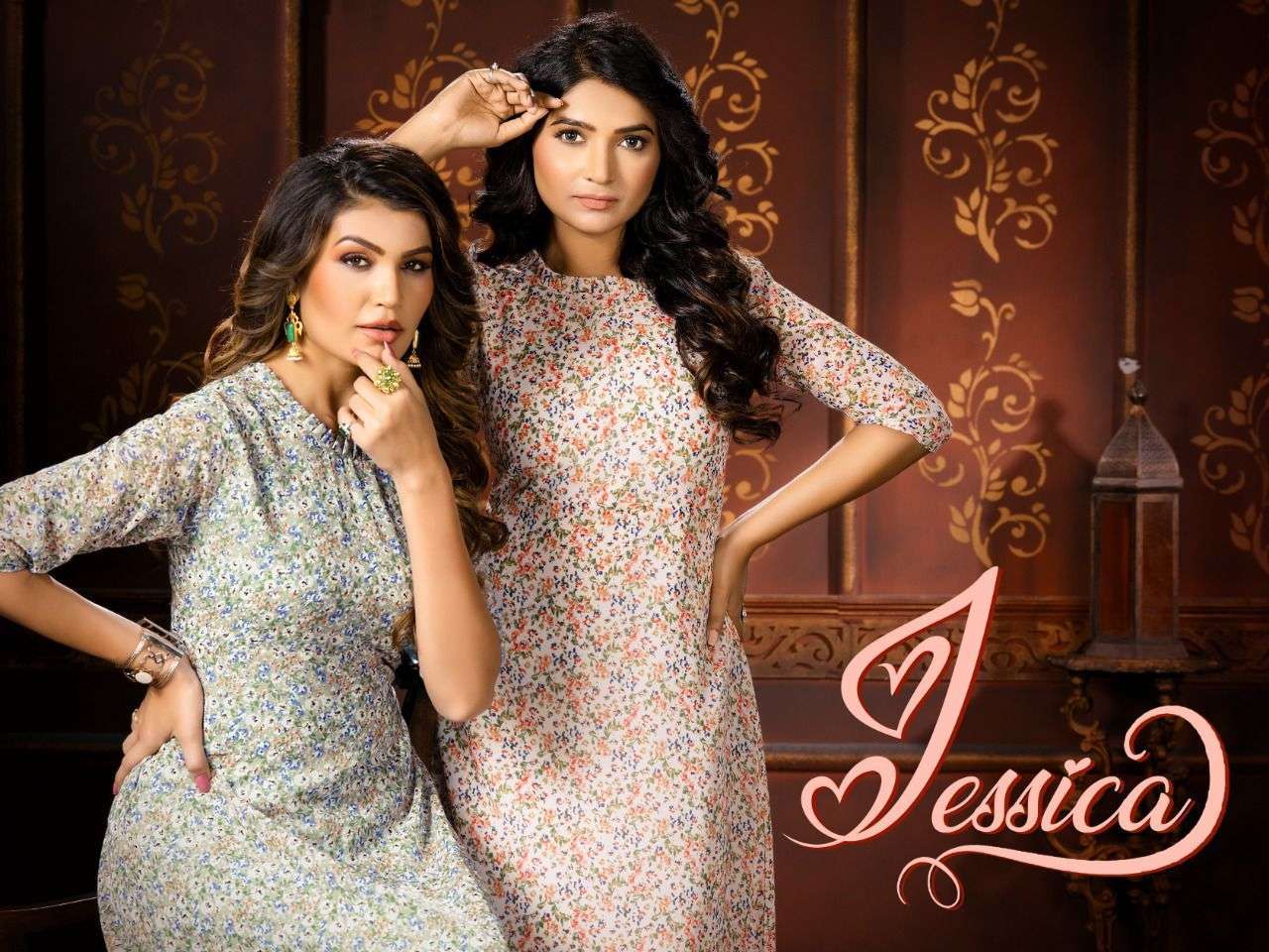 JESSICA PRINT HEAVY GEORGETTE PRINT FROCK KURTI STYLE KURTI CATALOG WHOLESALER BEST RATE