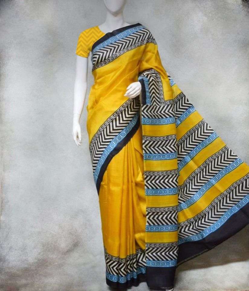 JIYA DESIGNER LIGHT SILK SAREE 