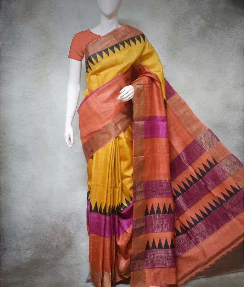 KAVIYA-3 DESIGNER TUSSAR COTTON SAREE 