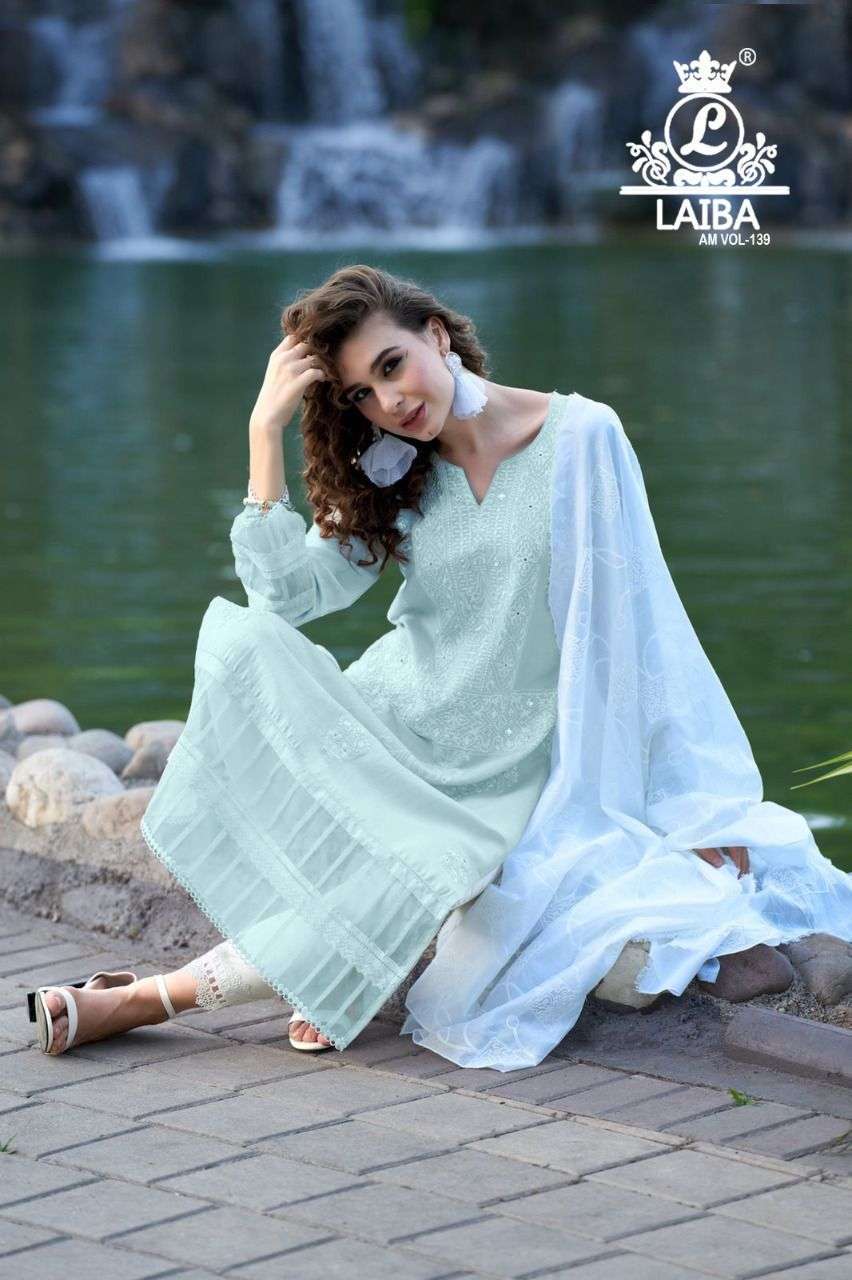 laiba am vol 139 pure georgette readymade suit 