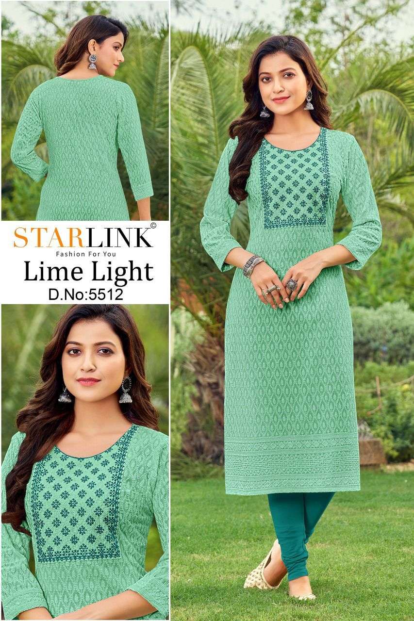 LIME LIGHT DESIGNER RAYON KURTI 