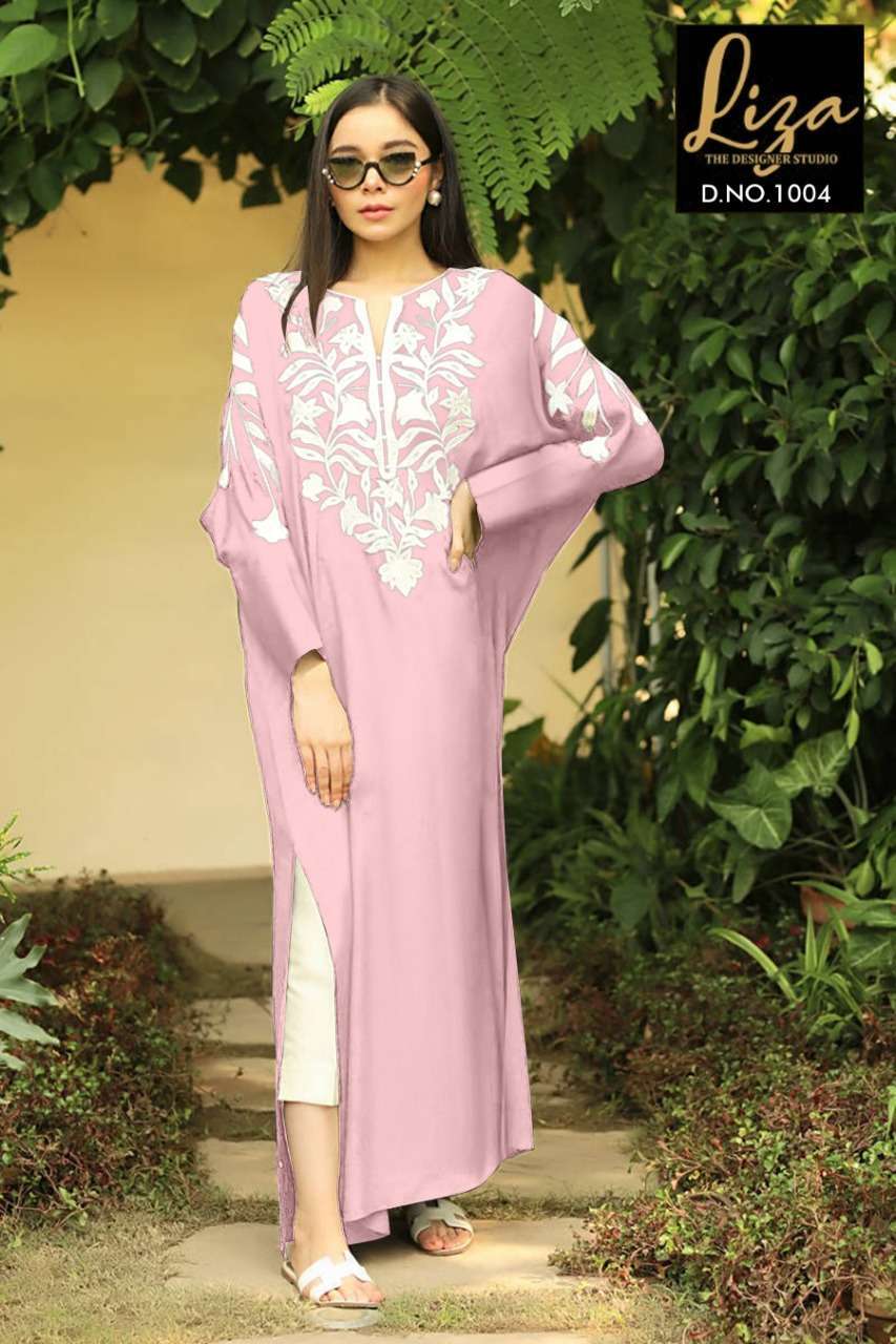 liza 1004 georgette readymade pakistani kurti 