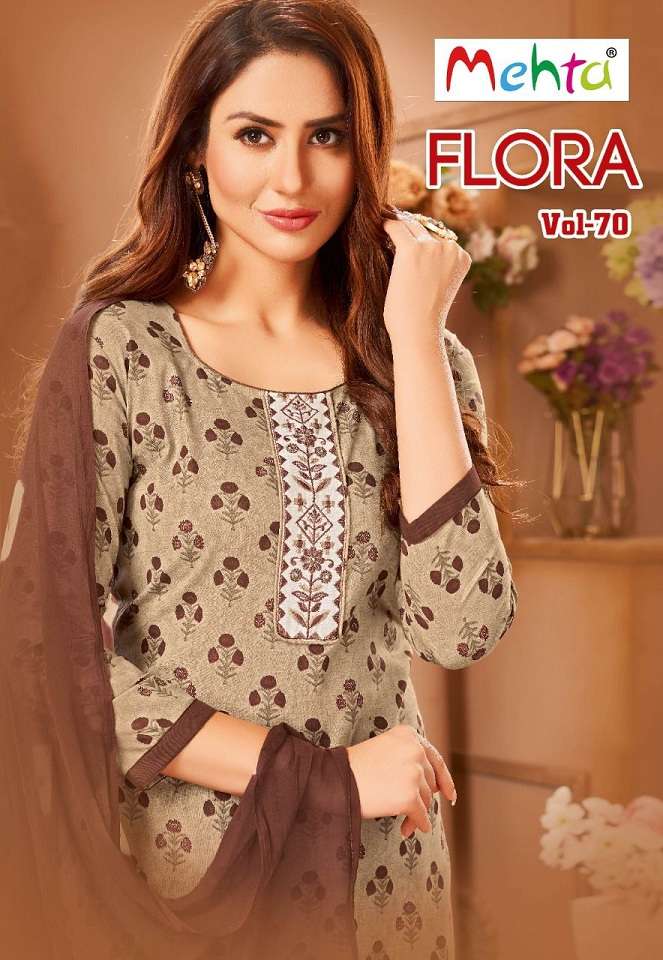Mehta Flora Vol-70 Pure Cotton suit 