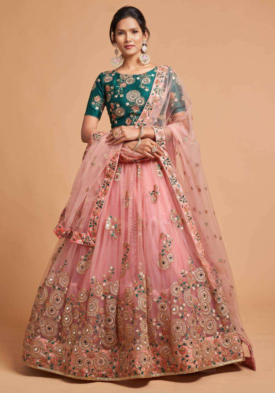 MODER 7315 DESIGNER NET LEHENGA 