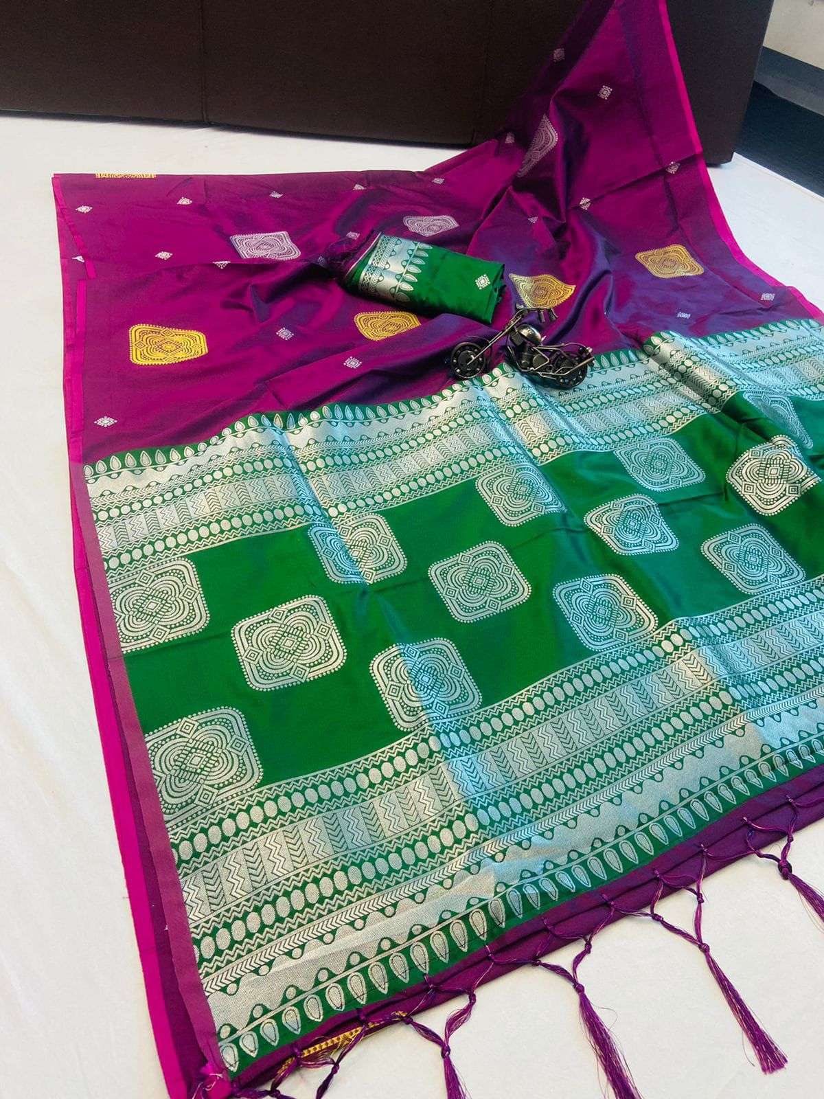 OM DESIGNER SILK SILK WEAVING JARI SAREE