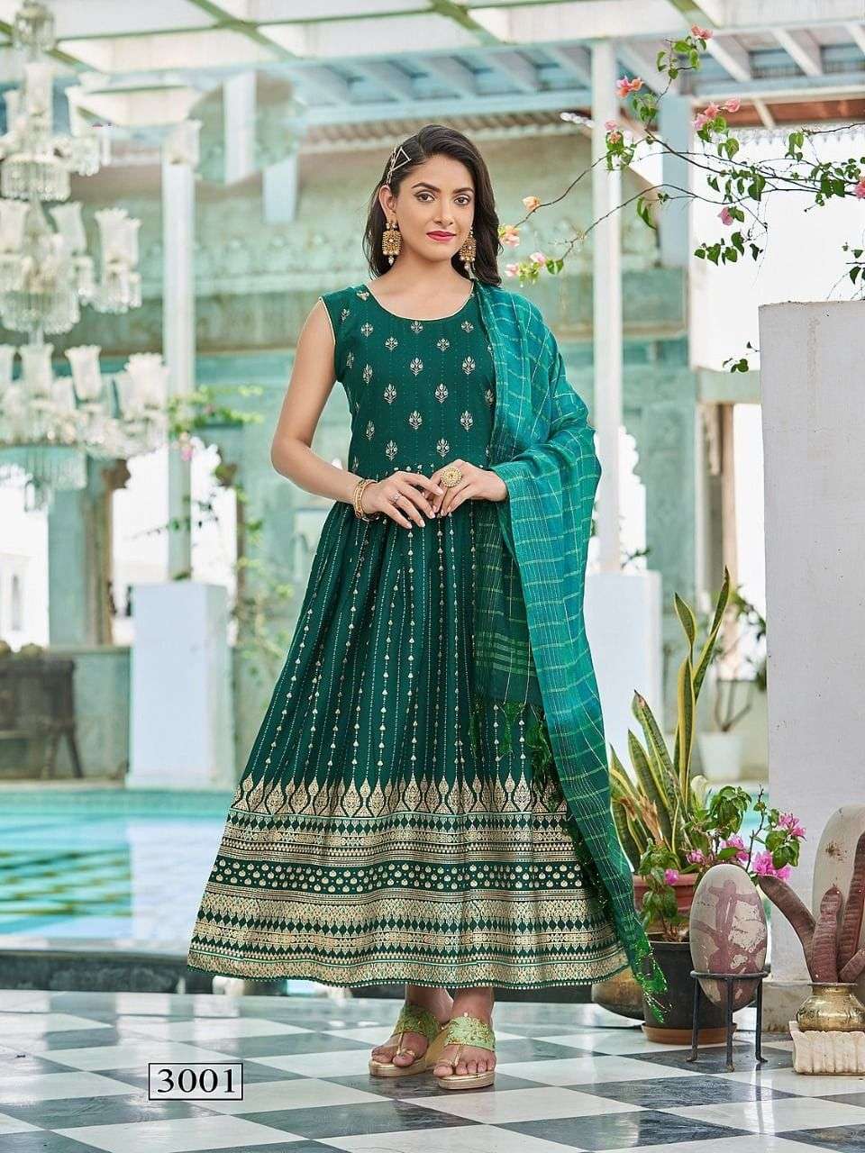 PANKHA VOL 3 DESIGNER 14 KG RAYON KURTI WITH DUPATTA 