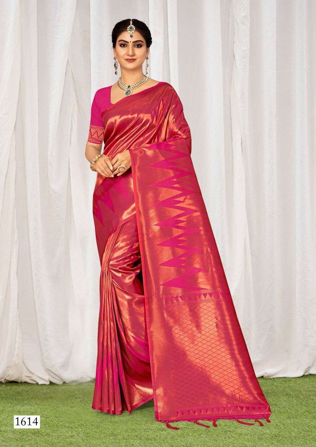 riwazo kshimmer silk series 1614-1619 kanjivaram silk saree