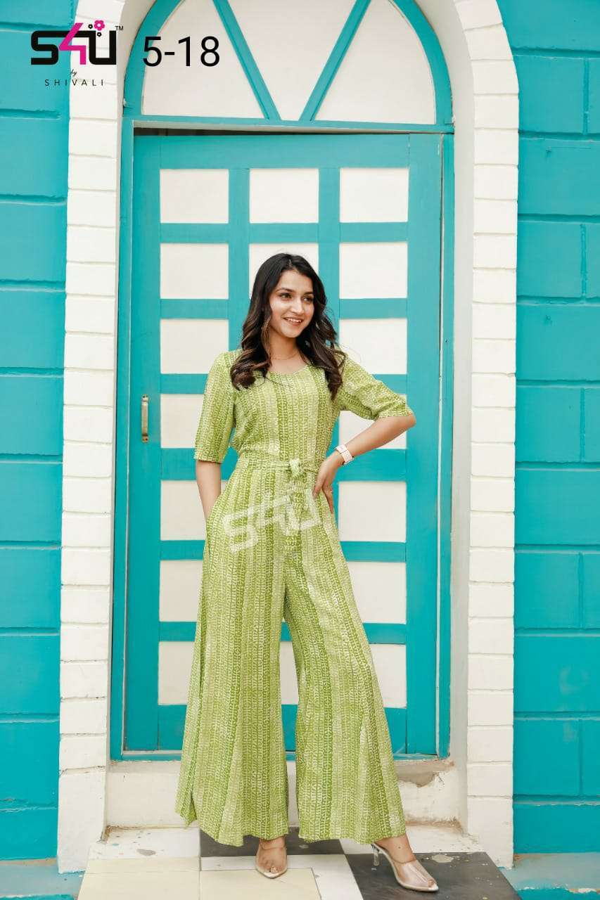 s4u pr 18 design combo set of fancy jumpsuit