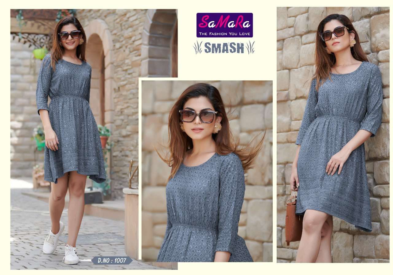 samara smash series 100-11012 rayon kurti 